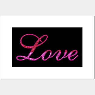 Glitter Love Posters and Art